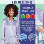 Steamer for Clothes, 15s Heat-up Handheld Clothes Steamer with Large 300ml Tank, 1300W Garment Steamer Fabric Wrinkle Remover, 3 Continuous Steam Modes, Portable Steam Iron for Travel and Home