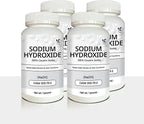 Sodium Hydroxide (Caustic Soda) - Ultimate Drain Opener and Cleaner Chemical Solution | Pack of 4