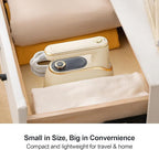 Travel Steamer for Clothes Portable Rotary Garment Iron 1200W Small Travel Steam Iron for Home, Dorm, College, 150ml Water Tank, Foldable Wrinkle Remover 120V