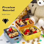 OWill 12 PCS Plastic Storage Bins and Baskets for Efficient Home Classroom Organization Small Containers in Multicolour for Kitchen, Cupboard box, and Bathroom Organizer on Shelves and Tubs