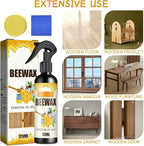 Natural Beeswax Spray Furniture Polish, Wood Cleaner, Wood Floor Polish - For Living Room, Kitchen and Wooden Furniture Floors(1PCS)