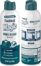 Magic Wrinkle Releaser (2 Pack) Say No to Ironing, Perfect for Travelers, Moms or Those On The Go, Static Electricity Remover + Fabric Refresher + Odor Eliminator + Wrinkle Remover, Fresh Scent