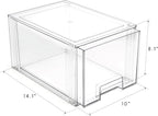 BINO | Stackable Storage Drawers, Tall Large - Clear | THE CRATE COLLECTION | Storage Bins With Drawers | Bathroom Organizers | Under Sink Organizer | Vanity Cabinet Home Organization