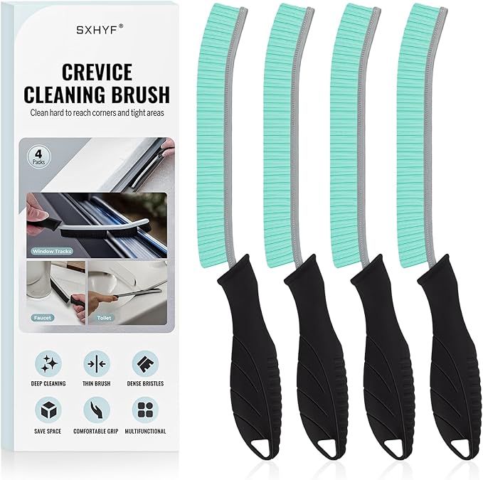 SXhyf Cleaning Brush - Hard Bristle Crevice Cleaning Brush, Multifunctional Gap Scrub Brush, Kitchen Essentials, Bathroom Cleaner Tools for Household Use, Home, Window, Toilet, Stove