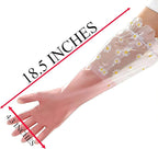 Dishwashing Cleaning Gloves Tear-Resistant Rubber Household Cleaning Gloves with Long Elastic Cuffs for Chores