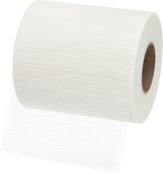 PATIKIL Drywall Repair Mesh Tape, 8 inch x 328 ft Fiberglass Repair Patch Self-Adhesive Dry Wall Joint Tape 9 Mesh Wall Hole Crack and Seam Patch, White