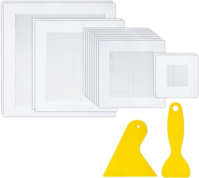 Bates- Drywall Repair Kit, 16 pcs, 2/4/6/8 inch, Dry Wall Patch Kits, Plaster Wall Repair Patch Kit, Wall Patch Repair Kit, Drywall Hole Patch, Wall Hole Repair Kit, Drywall Patch Hole