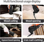 6-Speed Oscillating Multi-Tool with 23pc Kit & Storage Case | Quick-Change Blades for Wood/Metal/PVC | Includes Sanding Disc, Scraper, 15 Sandpapers ﻿