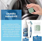 Laundry Refresh Kit, 30 Washing Machine Cleaner Tablets, 6.76 fl. oz Stain Remover Gel, Cleaning Brush, Tackles Pet Odors & Stains on Grout/Caulk, Family & Pet Safe, 12-Month Supply