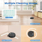 AIRROBO Robot Vacuum and Mop, 3000Pa Strong Suction Power Vacuum Mop Robot, Wi-Fi/App/Alexa, Self-Charging Robotic Vacuum for Hard Floor, Pet Hair and Low-Piled Carpet, Slim Design, Quiet,P30