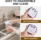 Pop Top Food Storage Container Set | 4Pcs Airtight Cereal Storage Organizer Canisters with Pop Lids, BPA-Free, Vacuum Seal & One-button Opening, Stackable Pantry Containers for Dry Food Storage