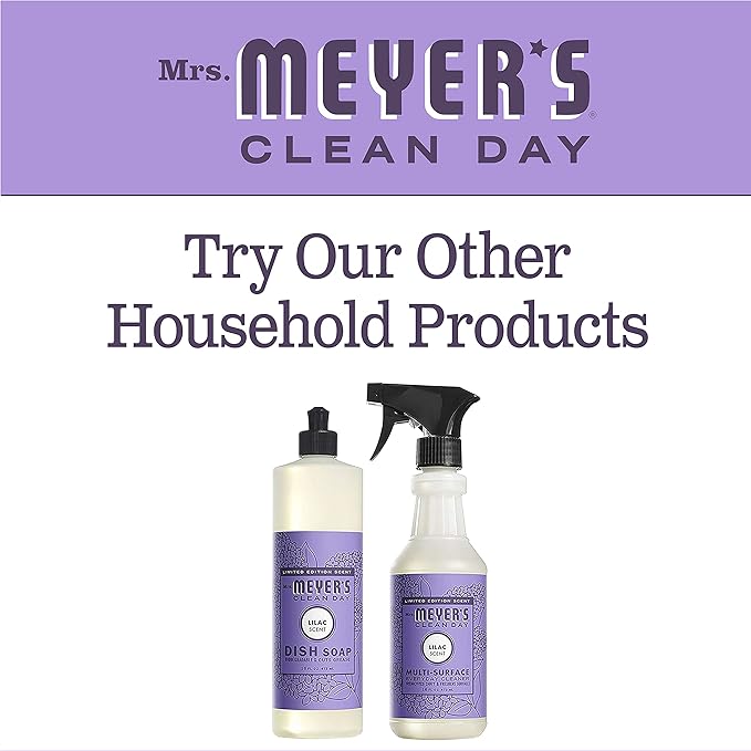 MRS. MEYER'S CLEAN DAY Liquid Dish Soap, Biodegradable Formula, Lilac, 16 fl. oz - Pack of 6