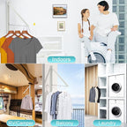 Ithywat Retractable Clothes Drying Rack，Space Saver Wall Mounted Folding Hanger for Laundry Room, Closet Storage Organization, Easy Installation Aluminum Dryer White