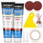 DIYSELF-Drywall-Repair-Kit-Fast-Drying, Wall Mending Agent, 9 Pack Spackle Wall Repair Kit with Putty & Scraper, 2×100g (7oz Total) White Wall Hole Filler for Drywall, Plaster and Home Use