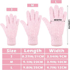 Patelai 3 Pairs Microfiber Plant Dusting Gloves Leaf Cleaning Gloves for Indoor Plants, Blinds, Furniture, House (Pink,Nude,White,Medium)