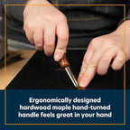Weaver Leather Supply Leather Edger, Edge Beveler with Angled Tip for Refined Finish, Beveling Tools for Belts, Straps, and DIY Projects