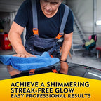 HOMEXCEL Car Drying Towels, 2 Pack Professional Microfiber Towels for Cars, Scratch-Free, Highly Absorbent Drying Towel for Cars, SUVs, RVs, Trucks, and Boats, 31 x 24 inch, Blue