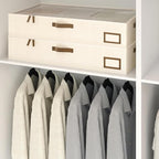 Under Bed Storage, Under Bed Storage Containers Bins for Clothes, Large Linen Underbed Closet Organization Bins, 2 Pack Collapsible Underbed Bin Dorm for Clothes, Sweater, Beige