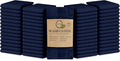 Softolle 100% Cotton Washcloths 60 Pack (12x12 Inches) Soft, Highly Absorbent Washcloth, Face Towels, Wash Cloths for Face, Ring Spun, Bulk Pack (Navy Blue)