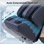 MassaMAX MT339 4D Massage Chair, Full Body Shiatsu Recliner with Auto Extendable Footrest, Zero Gravity, SL Track, Deep Yoga Stretch,15 Modes, AI Voice Control, Foot Rollers, and Heating (Magic Black)