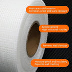 QILIMA Self-Adhesive Fiberglass Drywall Joint Mesh Tape, Fiber Mesh Crack Patch Wall Repair Fabric,2 Inch by 148 Feet White