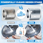Navona 24 Pack Washing Machine Cleaner Tablets, Washer Cleaner Tablets Pro Set with Stain Remover Gel, Deep Cleaning for Odor, Limescale & Pet Hair, Works for Front Load & Top Load Washers