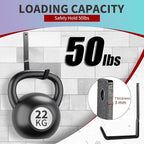 Heavy Duty Steel Hooks - Wall Mount Utility Hooks for Garage & Garden, Hose Hanger & U Hooks (4, Large)