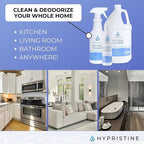 PURE Hypochlorous Acid Spray, Multi-Purpose Cleaner, Superior Shelf Life, 0% Bleach, 0% Alcohol, Food Contact Safe, Eliminate Non-Living Allergens, Remove Pet Odor, Clean Any Surface