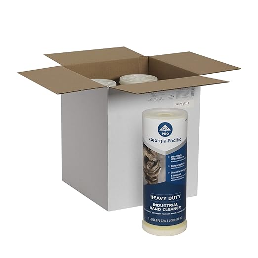 Georgia-Pacific Heavy Duty Industrial Grit Hand Cleaner by GP PRO (Georgia-Pacific), Citrus, 44627, 3000 mL Per Refill, 2 Refills Per Case