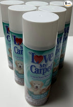 Love My Carpet Foam,Carpet Cleaner,Urine and Stain Remover,pardon my pet, 12 oz (Pack Of 6)