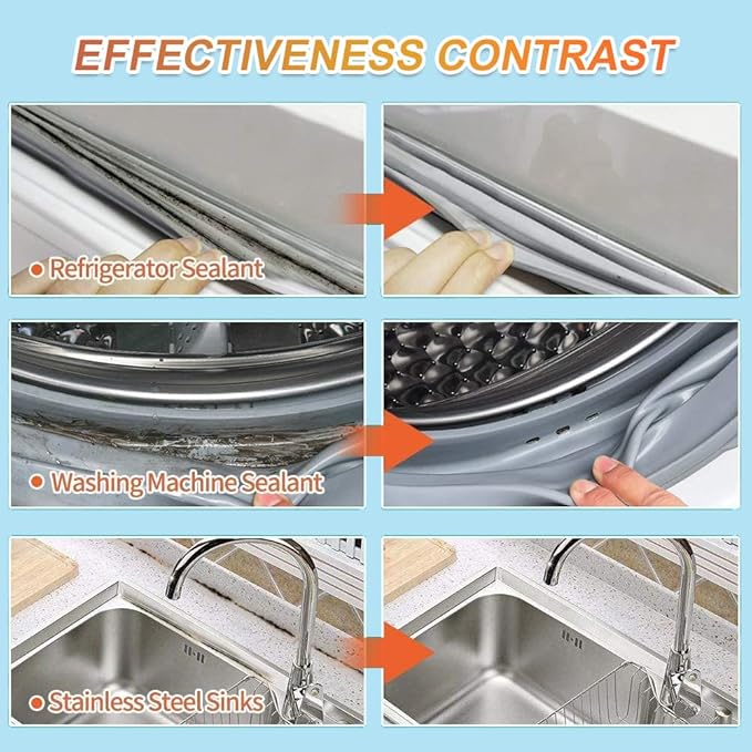 Mold Remover Gel,Household Mold Cleaner for Washing Machine,Refrigerator Strips,Grout Cleaner Best for Home Sink,Kitchen,Showers(2-Pack)