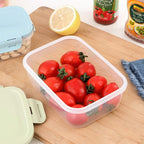Food Storage with Airtight Lids - Meal and Lunch Containers - Stackable Microwave Safe (Blue)