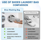 Shoe Washing Machine Bag,Shoe Laundry Bags for Sneakers, Reusable Shoe Cleaning Bag for All Shoe Sizes