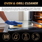Oven Cleaner Heavy Duty Spray, Cleans and Degreases BBQ Cooking Grates and Racks, Heavy Duty Oven and Grill Cleaner for Microwave, Air fryer,Ovens, Grills, 100ML
