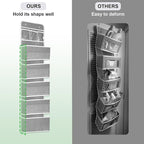 Over The Door Organizer Storage, 6 Shelf Removable Hanging Reinforced Anti-tilt, 44 lbs Load-Bearing, Suitable for Bedroom, Bathroom, Pantry Organization and Storage