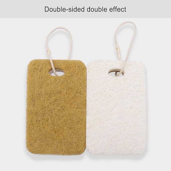 Natural Sponge, Sponges Individually Wrapped, Non Scratch Kitchen Cleaning Sponge Scouring Pad Cellulose Coconut Scrubbing Sponge for Washing Dishes (Pack of 20 - Yellow)