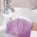 6 Pack Microfiber Glass Cleaning Cloth, 16 Inch X 16 Inch, Lint Free Quickly Clean Window, Glasses, Windshields, Mirrors, and Stainless Steel, Multicolor