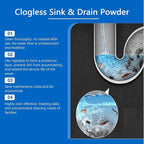 Drain Clog Remover 6 Packs Fast Acting Drain Cleaner Powders for Kitchen Sink Bathroom Shower Bathtub Powerful Pipe Unclogger Clears hair Grease Safe for Pipes