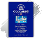 Goddard's Silver Polishing Cloth for Jewelry, Remove Tarnish on Plated or Sterling Silver, Gold, Antiques, and Leaves Tarnish Protection, 1 Cloth