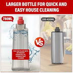 Mop for Floor Cleaning, Professional 18 Inch Washable Reusable 3 Pads Refills and Refillable Spray Bottle for Easy Wet Dry Mopping, Dust Flat Mops for Hardwood Laminate Tile