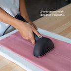 Steamery Handheld Clothes Steamer Cirrus 3, 1200W, US Plug, Heated Ironing Plate, Fast Heat Up, Garment Wrinkle Remover, Black