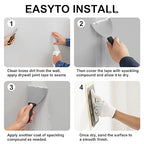 2Rolls Drywall Joint Tape, 2 Inch x 294FT, Self-Adhesive Drywall Mesh Patch for Crack Repair