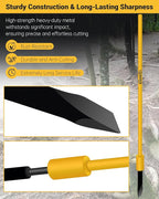 Heavy Duty Tree Root Removal Tool, Root Cutting Shrub Cutter Remover Tool Spade Bar, Fit for Bamboo, Tree Roots, Rocks, Shrubs, Bushes, Stumps. Sliding Gravity Hammer Mechanism