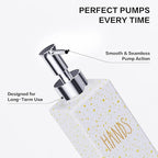 Cisily Dish Soap Dispenser, 12 fl oz Dual Kitchen Soap Dispensers with Sponge Holder, Pump Glass Bottle Kitchen Soap Dispenser Set, Modern Hand and Dish Soap Bottle Set Removable