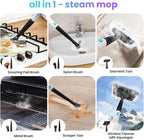Steam Mop, All-in-One Powerful Handheld Steam Cleaner with 2 Levels Steam Mode, 350ML Tank, 23FT Cord, Quick-Heating Steam Mop Cleaner for Home and Floor Carpet Kitchen Bath Cleaning