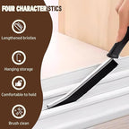 3Pcs Crevice Cleaning Brush Tool Grout Brush Cleaning Supplies, Home Essentials Bathroom Multifunctional Gap Scrub Hard Bristle Brushes for Household Use (Black Cleaning Brush-B)