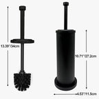 Matte BlackToilet Bowl Brush with Holder, Durable Bathroom Cleaning Tool, Modern Design for Easy Toilet Maintenance, Bathroom Cleaner Brush for Efficient Cleaning and Hygiene
