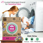 WBM Laundry Detergent Pods, Spring Fragrance Scent, 128 Count - HE Concentrated Laundry Pods With 10x Ultrapower Cleaning and 4D Laundry Stain Remover
