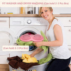 Bra Laundry Bag for Delicates, Machine Mesh Laundry Bags, Lingerie Protector for Bras, 2025 Upgrade No-Fallout Design - Lockable Zipper & 2 Keys for Bras, Underwear, Fits A-38DDCup