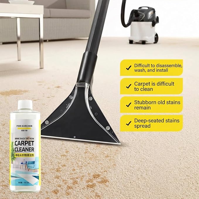 500ml Stain & Odor Remover, Carpet Cleaner, Compatible With Kärcher SE PUZZI BRC Series. All Upright And Compact Deep Carpet Cleaners(2PCS)